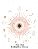 2022-2026 Monthly Moon Calendar: Monthly Moon Rituals Planner Lunar Phases UK Based | Witchy Wicca Pagan Gothic Witch Lunar Gift B091WJGQ4F Book Cover