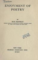 Enjoyment of Poetry/Anthology for Enjoyment of Poetry 1015773788 Book Cover
