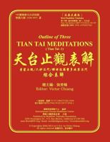 Outline of Three Tian Tai Meditations 1475257767 Book Cover