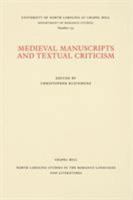 Medieval Manuscripts and Textual Criticism 0807891738 Book Cover