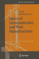 Optics of Semiconductors and Their Nanostructures 3540220682 Book Cover