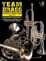 Team Brass: Trombone/Euphonium (Bass Clef) (With Free Audio CD) 0571528198 Book Cover