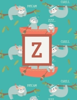 Z: Letter Cute Sloth Animal Monogrammed 2020 Weekly Planner - January 2020 - December 2020 (8.5x11) 1705842615 Book Cover