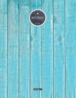 ZMUDACE Notizbuch Punktraster: in DIN A4 Softcover ZP075 T�rkis Holz Latten 156 leere gepunktete Seiten mit pers�nlichem Register + Seitenzahlen Zeichenbuch, Skizzenbuch, Dot Grid Notebook, Malbuch, N 1708030018 Book Cover