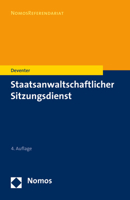 Staatsanwaltschaftlicher Sitzungsdienst 3848761726 Book Cover