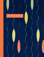 Sheet Music Notebook: blank music manuscript paper with12 plain staffs / staves and cover featuring antique Japanese art 1671300513 Book Cover