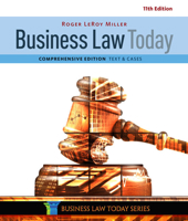 Business Law Today: Text and Cases, Comprehensive Edition 1305575016 Book Cover