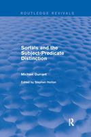 Sortals and the Subject-Predicate Distinction (2001) 0367249367 Book Cover