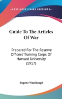 Guide to the Articles of War 143686366X Book Cover