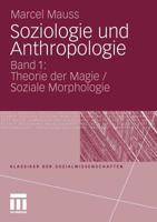 Soziologie und Anthropologie I. 3531170023 Book Cover