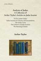 Analysis of Judas: A Collection of Archer Taylor's Articles on Judas Iscariot 1888215747 Book Cover