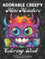 Adorable Creepy Mini Monsters Coloring Book: Enchanted Escapes Coloring Book -Cute and Creepy Creatures Coloring Pages for Adults and Teens B0CPVM29QL Book Cover