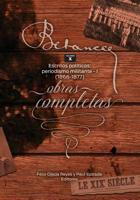 Ramon Emeterio Betances: Obras Completas (Vol. X) : Escritos Politicos: Periodismo Militante - I (1866-1877) 1544928084 Book Cover