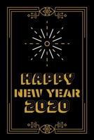 Happy New Year 2020: Happy New Year 2020 line journal notebook 1679902245 Book Cover