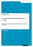 Die Entwicklung und Bedeutung von Google 363885180X Book Cover