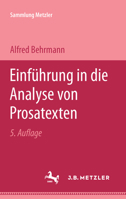 Einfuhrung in Die Analyse Von Prosatexten 3476150593 Book Cover