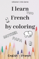 I Learn French by Coloring: 85 illustrated pages to colour to learn English/French while having fun - Size 6" x 9" - Gift to offer for all occasio B088T19NTM Book Cover
