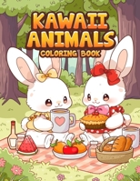 Kawaii Animals Coloring Book: Cute Whimsical Animals Cottagecore Coloring for Kids and Adults Relaxation B0CPWCKVNF Book Cover