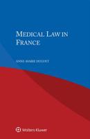 Medical Law in France 9403534265 Book Cover