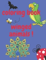 coloring book: winged animals B0BFTWG4SQ Book Cover