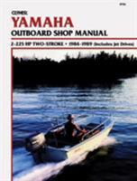 Clymer Yamaha Outboard Shop Manual, 2-225 Hp 2-Stroke, 1984-1989 (Includes Jet Drives) 0892874988 Book Cover