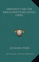 Herodot Und Die Keilschriftforschung 116834770X Book Cover
