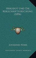 Herodot Und Die Keilschriftforschung - Primary Source Edition 1022781286 Book Cover