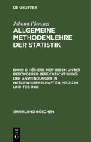 H�here Methoden Unter Besonderer Ber�cksichtigung Der Anwendungen in Naturwissenschaften, Medizin Und Technik 3111009548 Book Cover