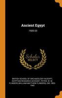 Ancient Egypt: 1920-23 0353199893 Book Cover