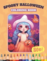Spooky Halloween. Coloring pages. For kids. B0CKDBP7SW Book Cover