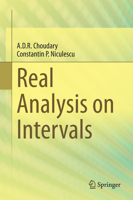 Real Analysis on Intervals 8132221478 Book Cover