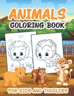 Animals Coloring Book For Kids and Toddlers: Cute Unique Animal Coloring Book for Kids and Toddlers a Perfect Gift for Christmas and New Year B08NF2QQ43 Book Cover