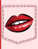 Woman's Red Lips Pocket: Everyday Notebook 1731578741 Book Cover