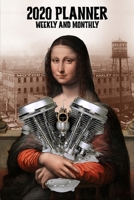 2020 Planner Weekly and Monthly: Harley Davidson Old School PanHead V-Twin Motorcycle Engine Retro Mona Lisa (Jan 1, 2020 to Dec 31, 2020) 166092832X Book Cover