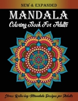 Mandala Coloring Book For Adults: 50 Easy Mandalas: Relaxing Coloring Book for Beginner with Easy and Fun Stress Relieving Mandala Designs for Adults B08P4VQCQT Book Cover