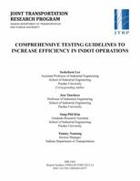 Comprehensive Testing Guidelines to Increase Efficiency in Indot Operations 1622602218 Book Cover