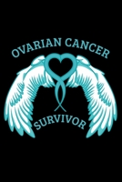 Journal: Womens Ovarian Cancer Survivor Awareness Ovaries Tumor Sick Black Lined Notebook Writing Diary - 120 Pages 6 x 9 1706323794 Book Cover