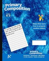 Primary Composition Notebook: Marble Blue 1986537625 Book Cover