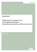 Differenzierte Strategien Zur Leistungsbeurteilung Im Franzosischunterricht an Hoheren Schulen 3838677781 Book Cover