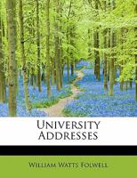 University Addresses 0353873608 Book Cover