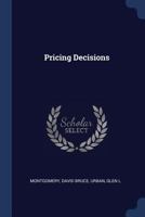 Pricing Decisions 1377041875 Book Cover