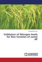 Validation of Nitrogen levels for Rice Varieties of costal AP 3659368687 Book Cover