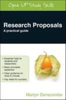 Research Proposals: A Practical Guide 0335244068 Book Cover