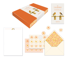 The Correspondent Stationery Set (Boxed Stationery): 20 Sheets of Writing Paper, 20 Matching Envelopes, and 24 Envelope Sticker Seals B0GVWG9Z34 Book Cover