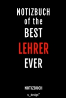 Notizbuch f�r Lehrer: Originelle Geschenk-Idee [120 Seiten liniertes blanko Papier] 1692764330 Book Cover