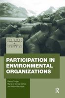 Participation in Environmental Organizations 0415446317 Book Cover