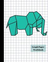 Origami Elephant 4x4 Quad Graph Paper Workbook 1975634713 Book Cover