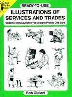 Ready-to-Use Illustrations of Services and Trades: 98 Different Copyright-Free Designs Printed One Side 0486287432 Book Cover