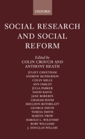 Social Research and Social Reform: Essays in Honour of A. H. Halsey 0198278543 Book Cover