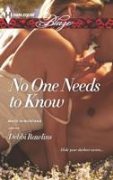 No One Needs to Know 0373797486 Book Cover